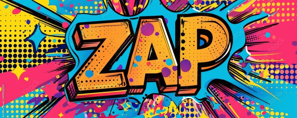 Colorful pop art background with Colorful pop art background with