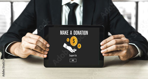 Online donation platform offer modish money sending system for people to transfer on the internet