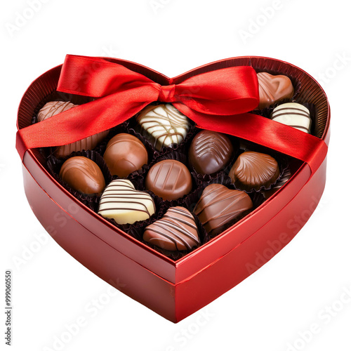 Heart-shaped box of chocolates