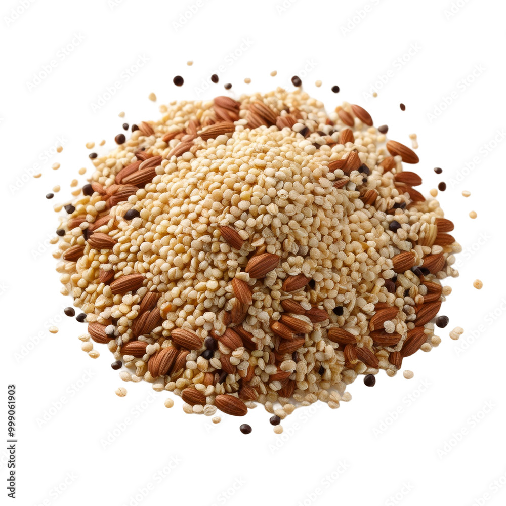 A mound of mixed nuts.