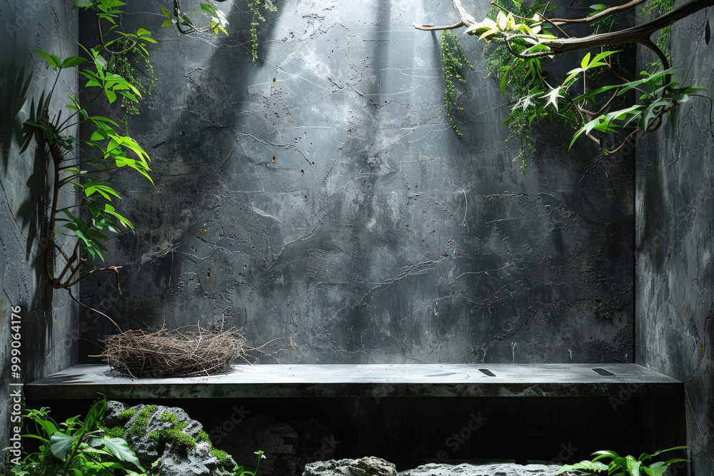 Nature's Nesting Spot with Morning Sunrays Nature's Nesting Spot with Morning Sunrays