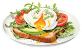PNG Plate egg tomato salad.