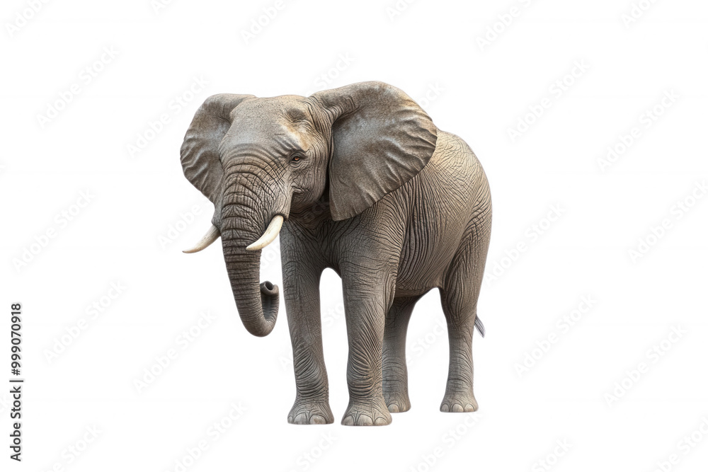 Fototapeta premium Elephant, transparent background