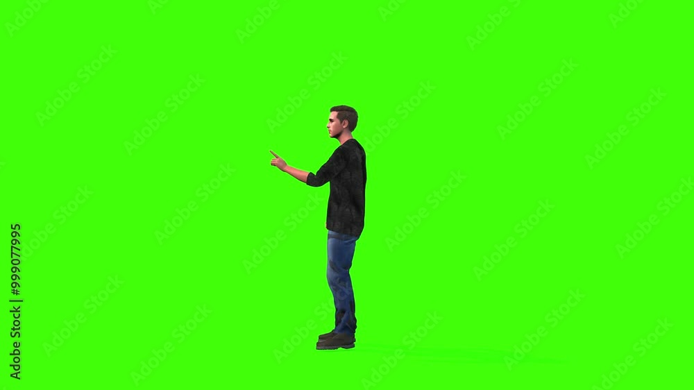 4k animation of a young man talking cycle side camera view on the green screen, the 3D character of a young boy in pant shirts conversation renders on chroma key 4k animation of a young man talking cycle side camera view on the green screen, the 3D character of a young boy in pant shirts conversation renders on chroma key