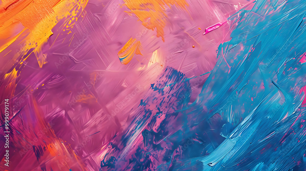 Abstract colorful painting with thick brushstrokes. Abstract colorful painting with thick brushstrokes.