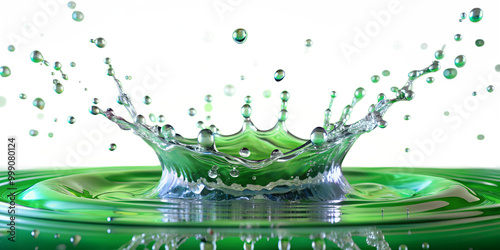 Water liquid splatter motion shapes, isolated on a transparent background png