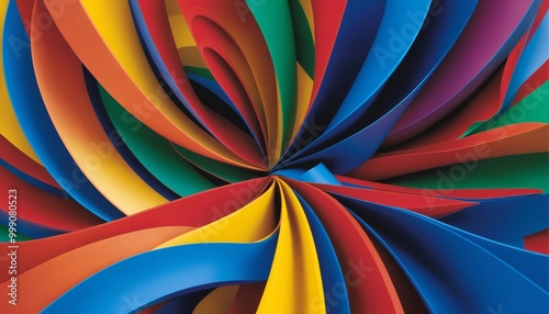 Wallpaper Mural Colorful abstract swirls Torontodigital.ca