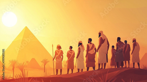 Illustration Background of Egyptian native day. Suitable for use in Egyptian native day events in Egypt, high resolution with very clear details photo