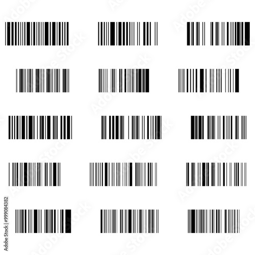 Set of Barcode icons. Barcode vector illustration. Barcode vector icons 