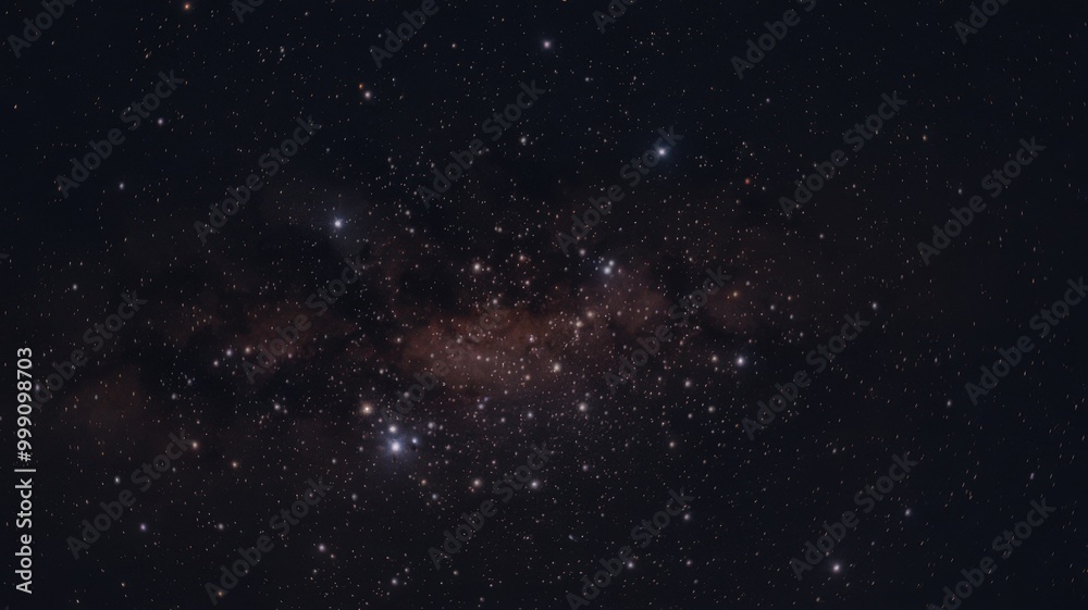 Fototapeta premium Vast and detailed view of the Milky Way galaxy with countless stars shining bright in the night sky.