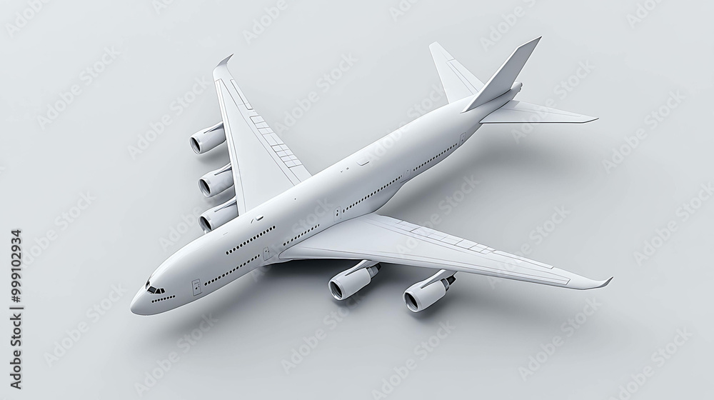 airplane isolated on white background