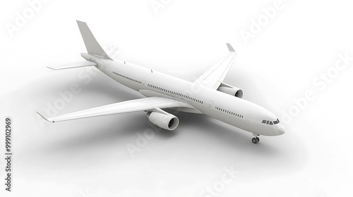 airplane isolated on white background