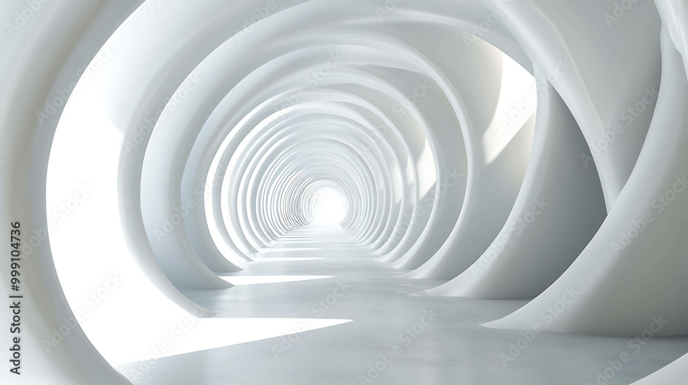 Obraz premium abstract tunnel with light