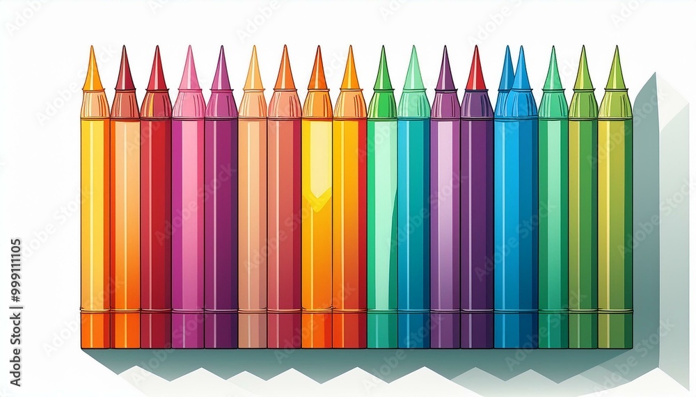 colorful crayons isolated on white colorful crayons isolated on white