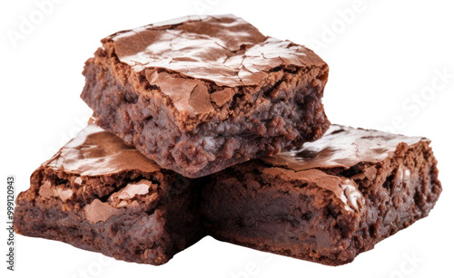 PNG Chocolate brownies confectionery dessert food.