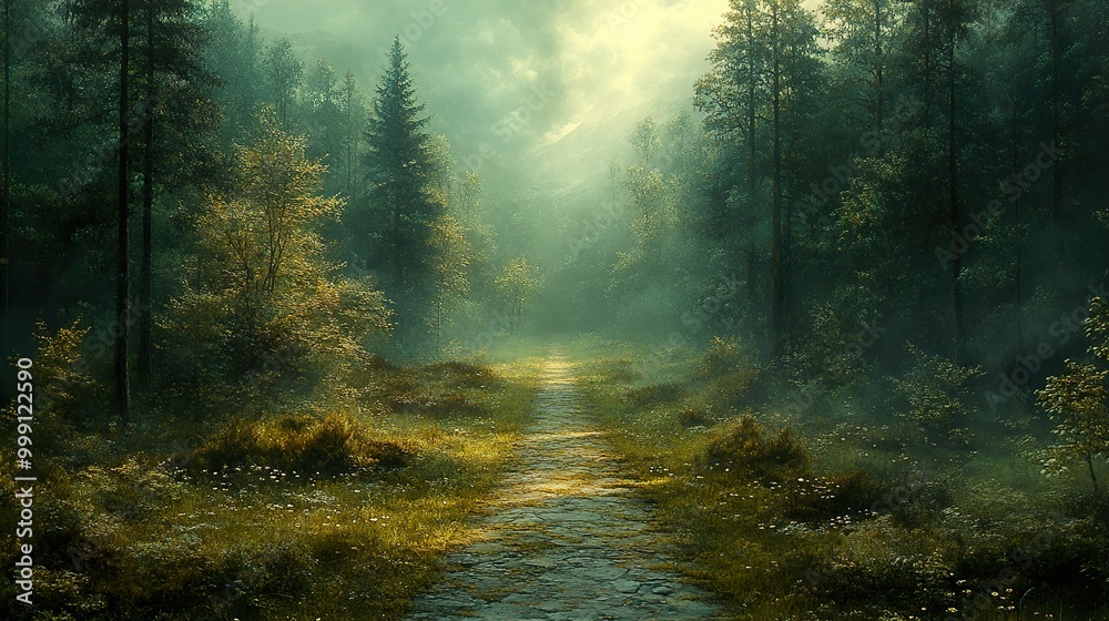Enchanted Forest Path: A Dreamy Landscape Enchanted Forest Path: A Dreamy Landscape