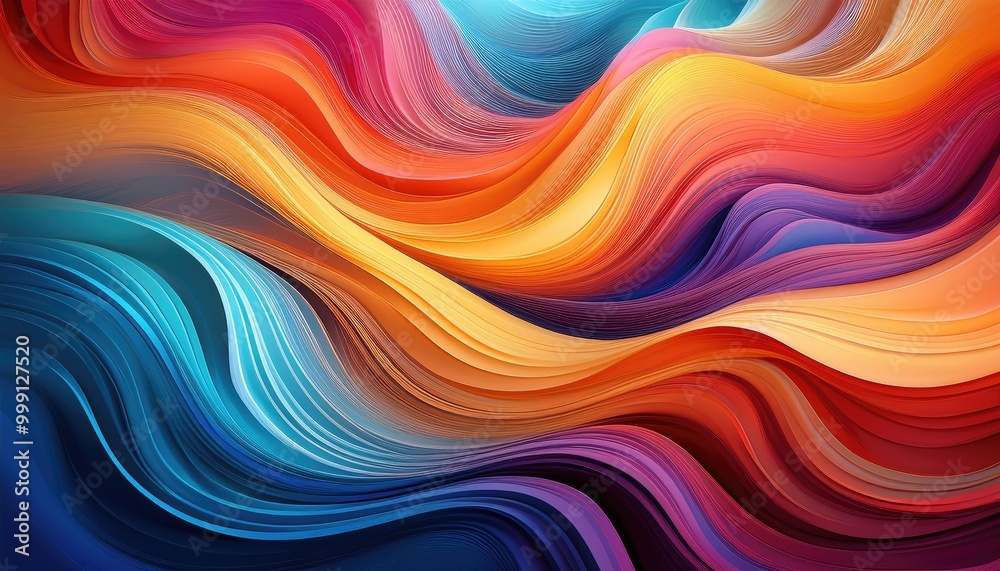Abstract colorful waves Abstract colorful waves