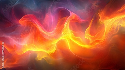 A mesmerizing display of flames swirling elegantly