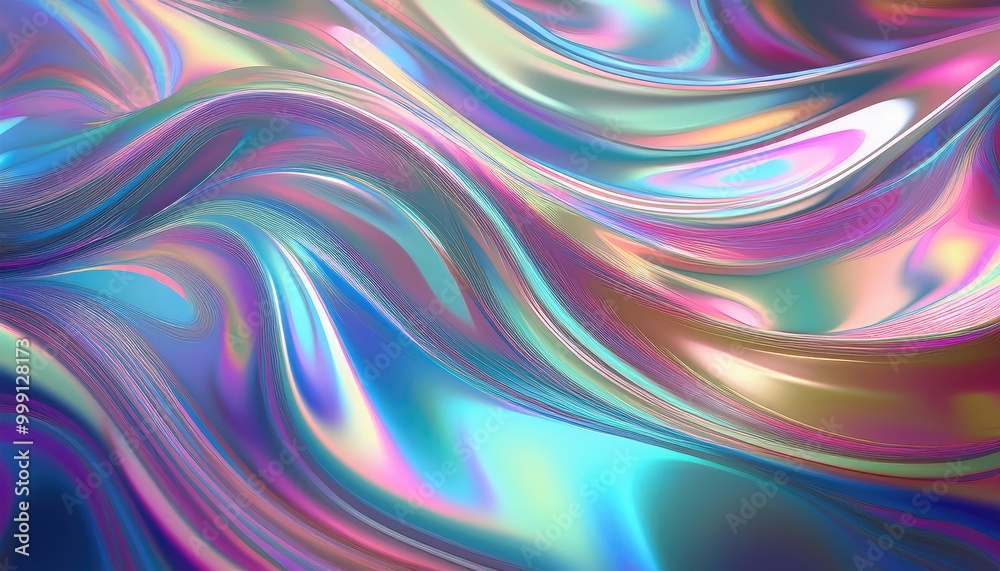 Abstract iridescent waves Abstract iridescent waves