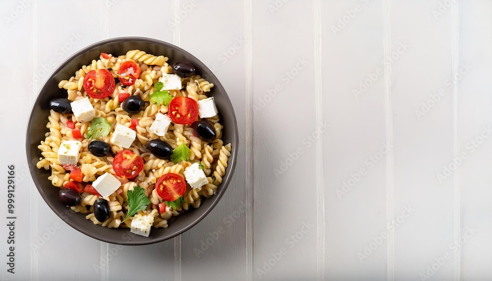 Pasta salad with feta & olives Pasta salad with feta & olives