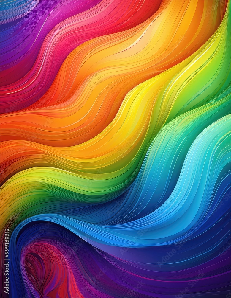 Vibrant rainbow waves Vibrant rainbow waves