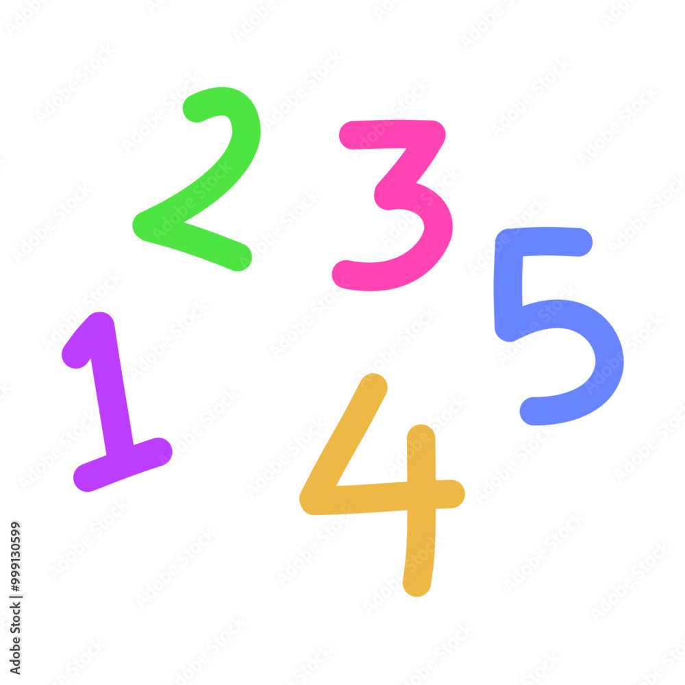 Cute hand drawn mathematics shape elements. Vector illustration of children's drawing Cute hand drawn mathematics shape elements. Vector illustration of children's drawing