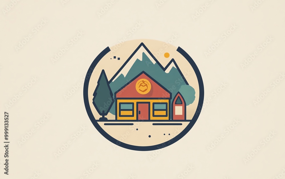 Design a minimalist icon representing shopping in Prineville Design a minimalist icon representing shopping in Prineville
