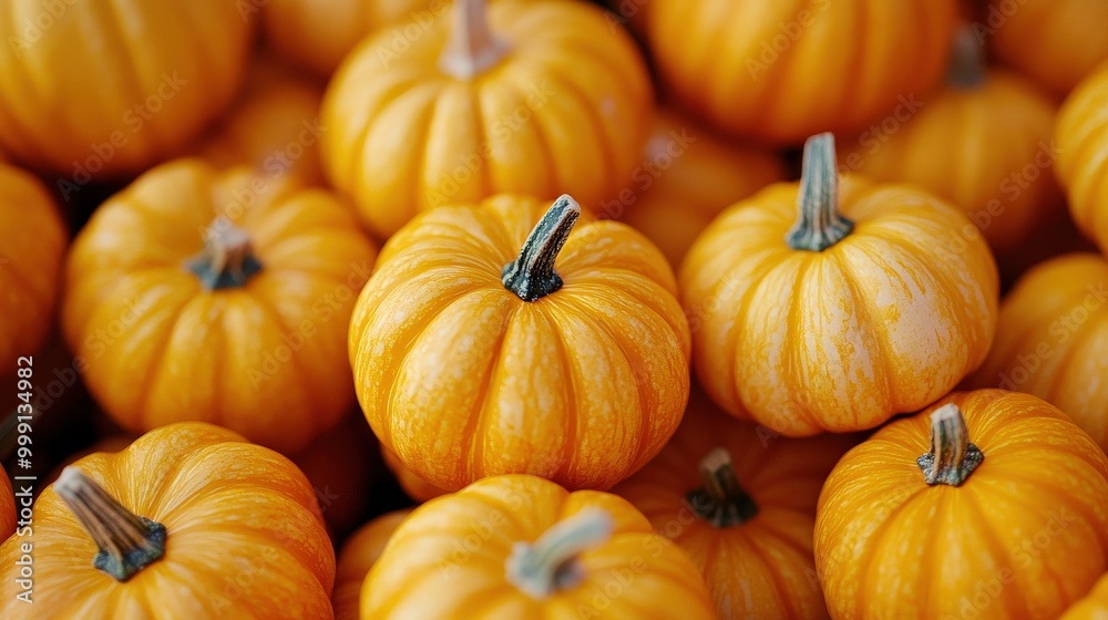 Mini pumpkins piled in a rustic autumn pumpkin patch Mini pumpkins piled in a rustic autumn pumpkin patch