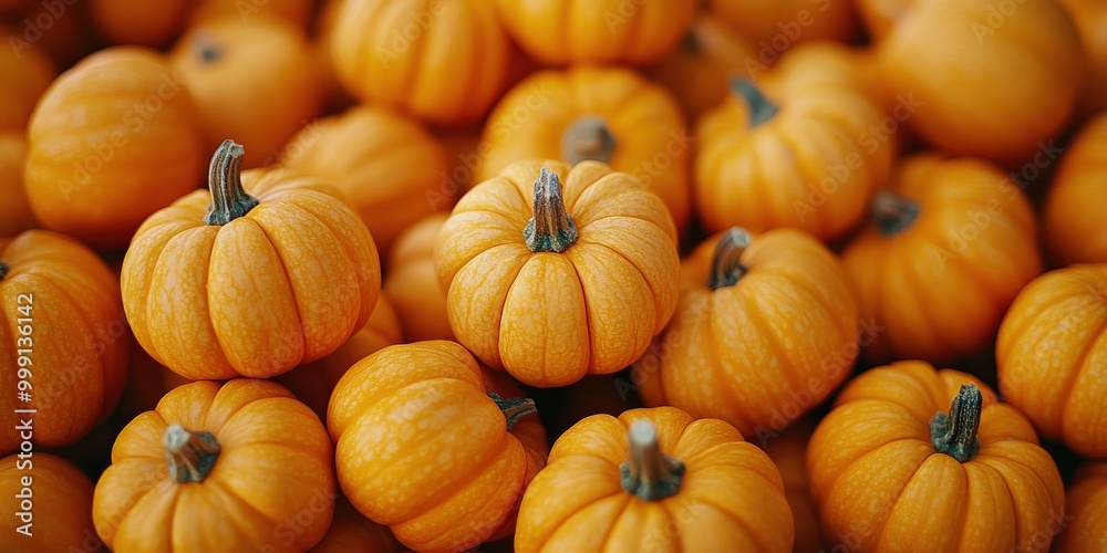 Mini pumpkins piled in a rustic autumn pumpkin patch Mini pumpkins piled in a rustic autumn pumpkin patch
