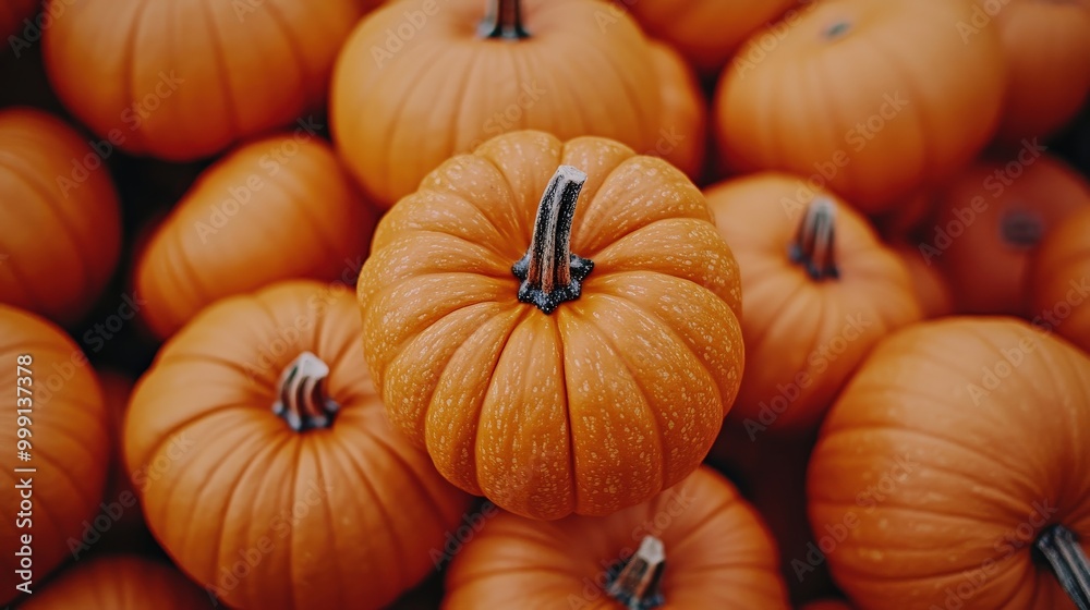 Mini pumpkins piled in a rustic autumn pumpkin patch Mini pumpkins piled in a rustic autumn pumpkin patch