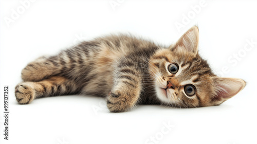 british kitten isolated on white