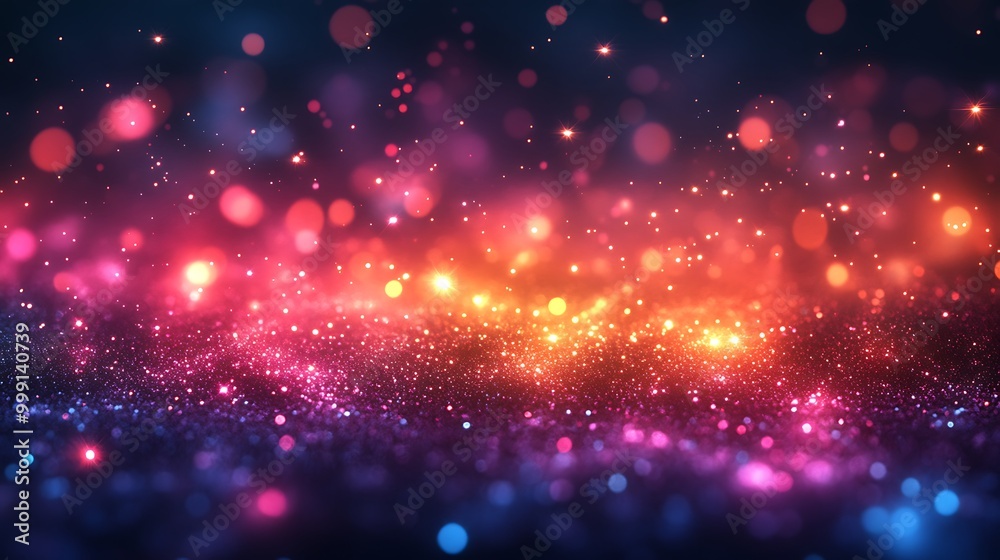 Abstract colorful bokeh background with glowing lights. Abstract colorful bokeh background with glowing lights.