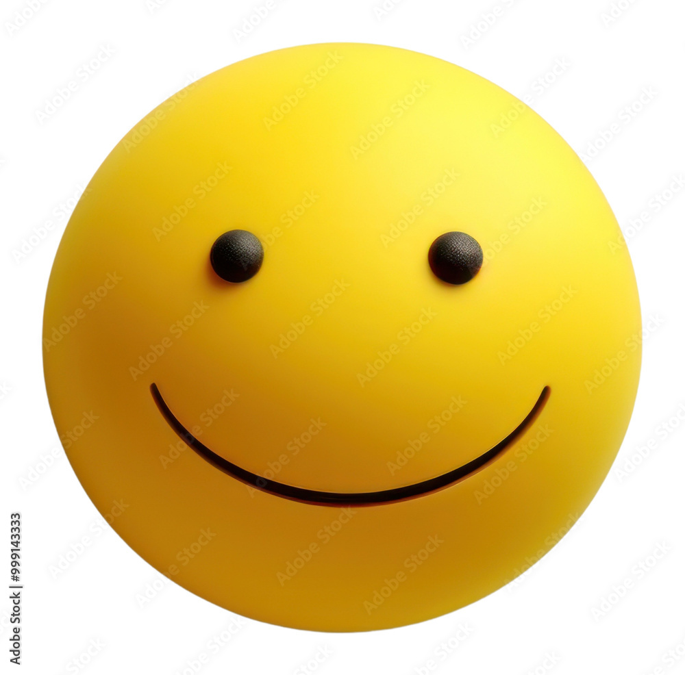 Fototapeta premium PNG Smile emoji ball anthropomorphic emoticon.