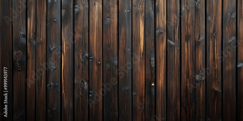 Wooden wall with vertical slats, modern interior design