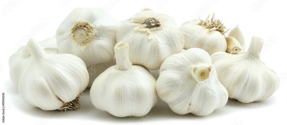 Fototapeta premium Garlic Isolated On White
