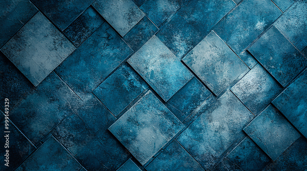 Blue background with a pattern of squares