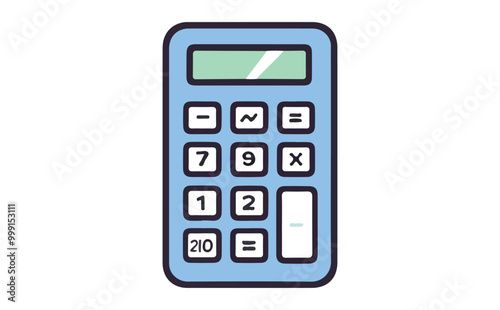 Calculator icon on a transparent background.