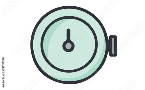 clock icon on a transparent background.