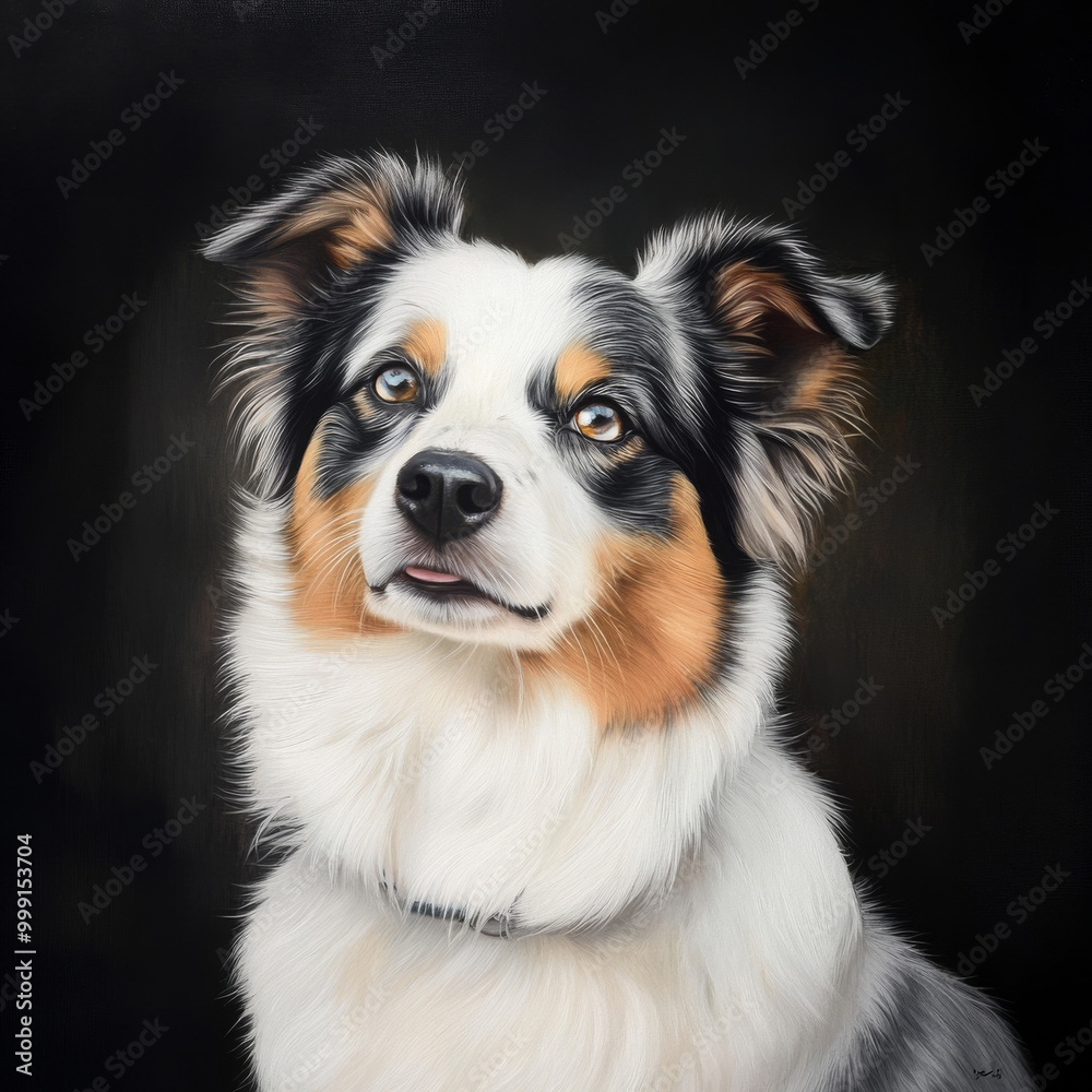 The best portrait of an Australian Shepard The best portrait of an Australian Shepard