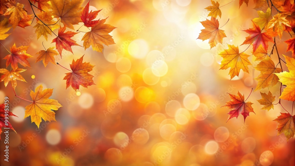A soft blurred background of autumn leaves in shades of orange, yellow and red with a bokeh effect , autumn, nature, foliage A soft blurred background of autumn leaves in shades of orange, yellow and red with a bokeh effect , autumn, nature, foliage