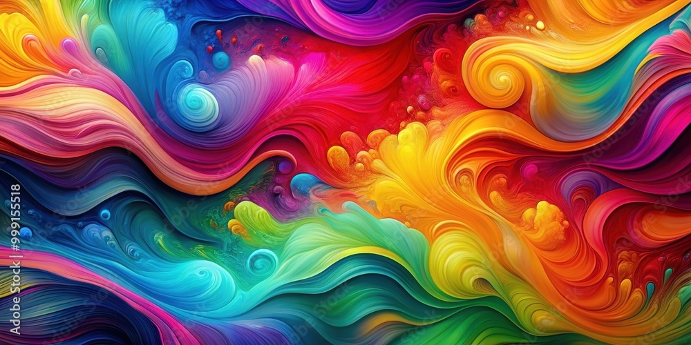 Obraz premium Abstract colorful background with vibrant hues and unique patterns, abstract, colorful, background, vibrant, hues, unique