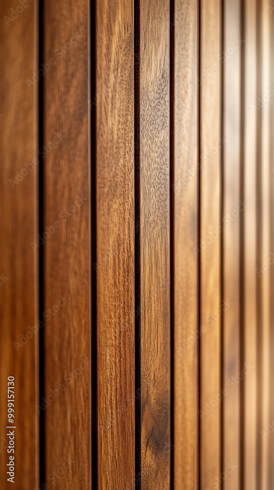 Sleek Wooden Wall with Vertical Slats for Modern Interiors Sleek Wooden Wall with Vertical Slats for Modern Interiors