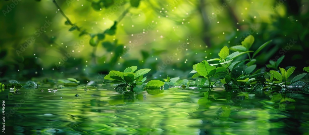Green Leaves On The Water This Photo Focus Green Grass Leaves Green Leaves On The Water This Photo Focus Green Grass Leaves