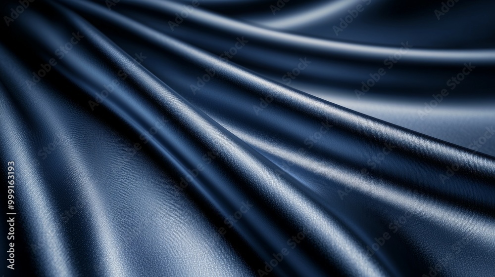 A blue fabric with a shiny surface A blue fabric with a shiny surface