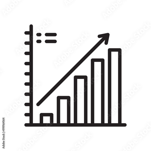 Graph Icon Editable Stroke. Pixel Perfect Vector