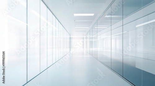 Wallpaper Mural Bright Modern Office Corridor Design Torontodigital.ca