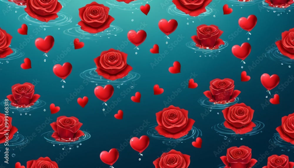 roses Flower pattern illustration background roses Flower pattern illustration background
