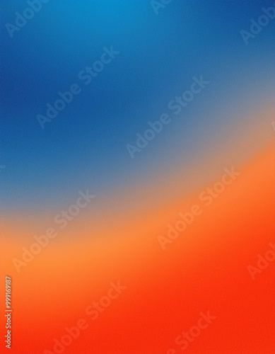 Abstract Blue Yellow Orange Gradient Background