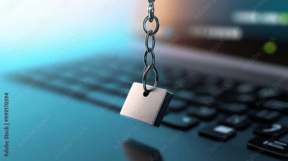 Fototapeta premium Phishing scam with a fake website mimicking a legitimate service, designed to steal login information.