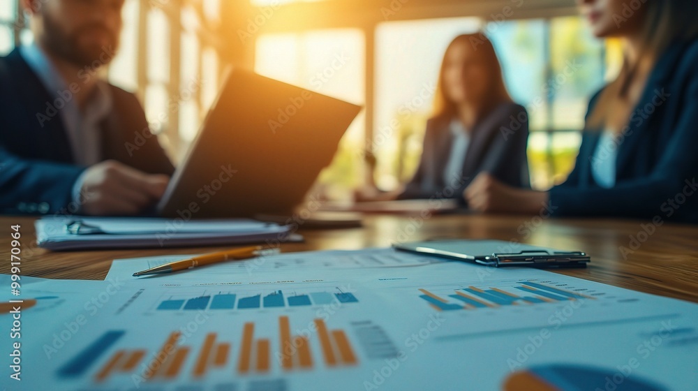Professional Meeting with Charts and Graphs Professional Meeting with Charts and Graphs